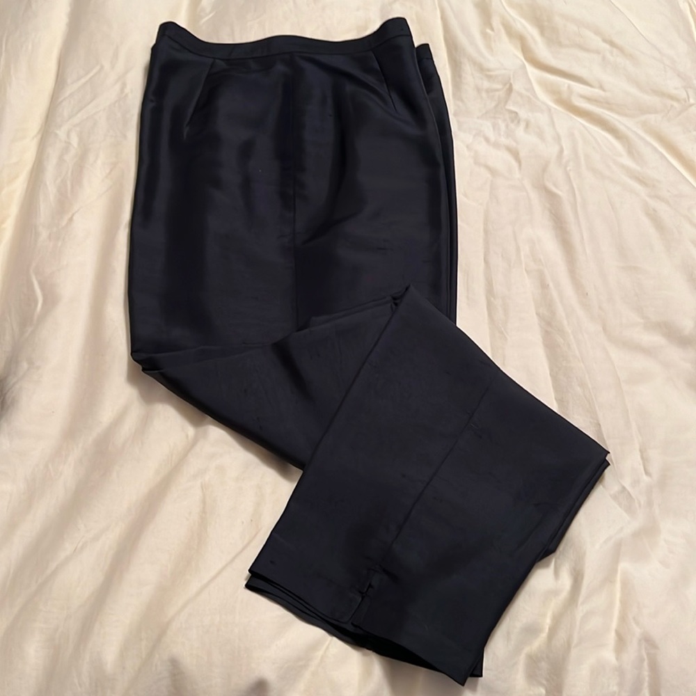 Dress Barn Black silk slacks